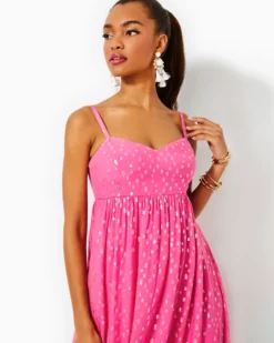 Hiedi Maxi Dress -Lilly Pulitzer Shop 013265 aurapinkviscosemetallicclipdobby a4 sf