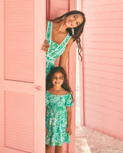 Girls Mini Delaney Dress -Lilly Pulitzer Shop 013303 botanicalgreensafarisangria campaigntest sf