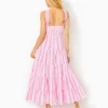 Jenette Striped Halter Maxi Dress