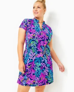 UPF 50+ Luxletic Caicos Dress -Lilly Pulitzer Shop 013545 aegeannavycalypsocoast a4 sf