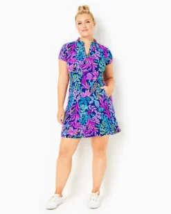 UPF 50+ Luxletic Caicos Dress -Lilly Pulitzer Shop 013545 aegeannavycalypsocoast a6 sf