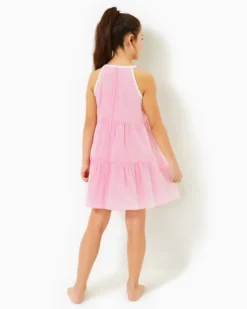 Girls Mini Britt Dress 6 Girls Mini Britt Dress -Lilly Pulitzer Shop 013635 havanapinkseersuckerstripe a3 sf
