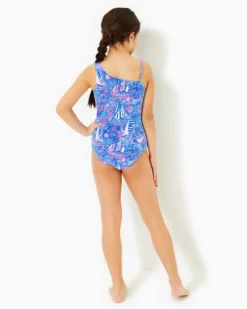 UPF 50+ Girls Tiara Swimsuit