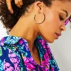 Tropical Twist Hoop Earrings