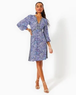Wexlee 3/4 Sleeve Dress 6 Wexlee 3/4 Sleeve Dress -Lilly Pulitzer Shop 013750 resortwhitetwistedupengineeredknitdress a3 sf