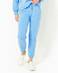 28" Mallie Knit Pant -Lilly Pulitzer Shop 013802 heatheredfrenchieblue a2 sf