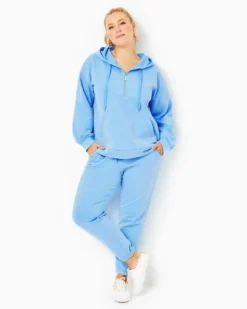 28" Mallie Knit Pant -Lilly Pulitzer Shop 013802 heatheredfrenchieblue a4 sf