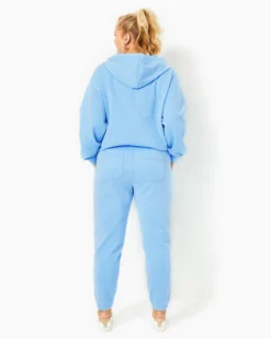 28" Mallie Knit Pant -Lilly Pulitzer Shop 013802 heatheredfrenchieblue a5 sf