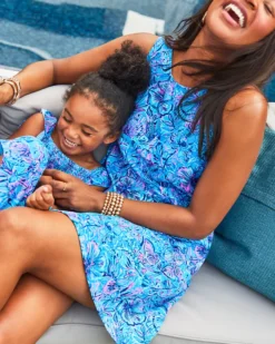 Edelyn Linen Swing Shift Dress 10 Edelyn Linen Swing Shift Dress -Lilly Pulitzer Shop 013831 breakwaterblueshellsnbells a5 sf