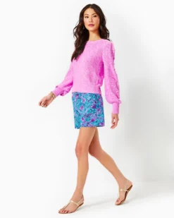Attie Crewneck Sweater -Lilly Pulitzer Shop 014272 crocuspetalmarl a4 sf
