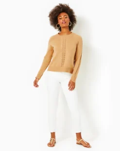 Esma Sweater -Lilly Pulitzer Shop 014307 heatheredrattan a3 sf