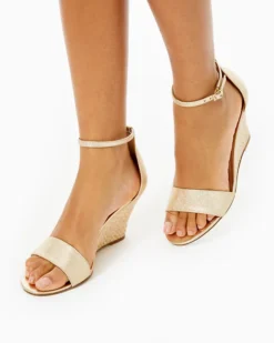 Bridgette Wedge 5 Bridgette Wedge -Lilly Pulitzer Shop 20037 goldmetallic a3 sf
